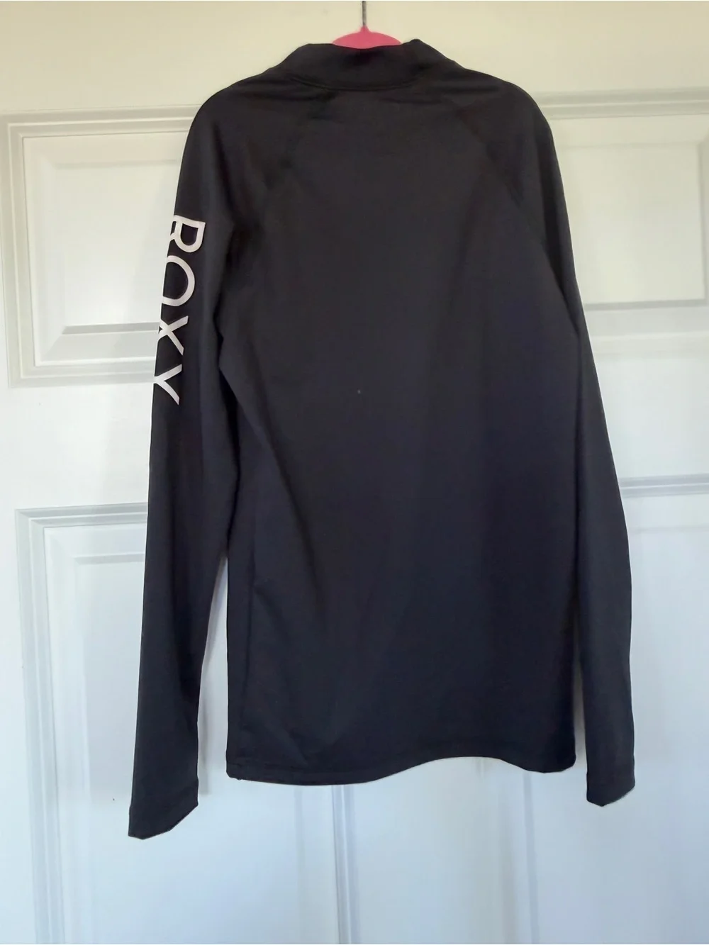 Roxy Girl’s Black Logo Rash Guard